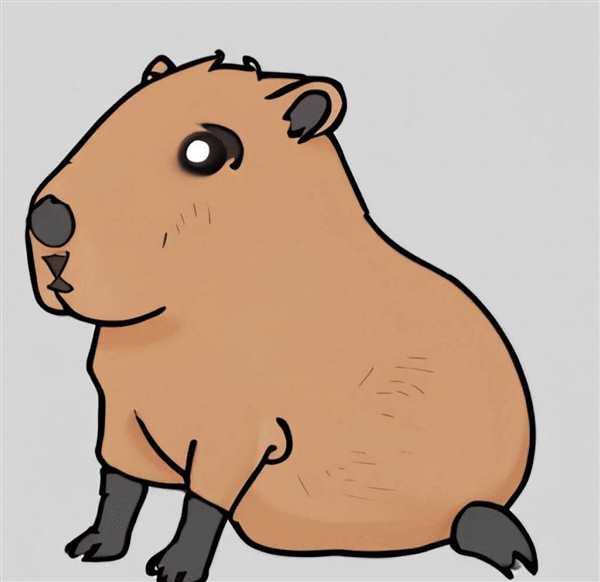 Капибара рисуночек