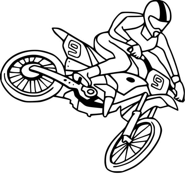Раскраска мотоцикл Ducati