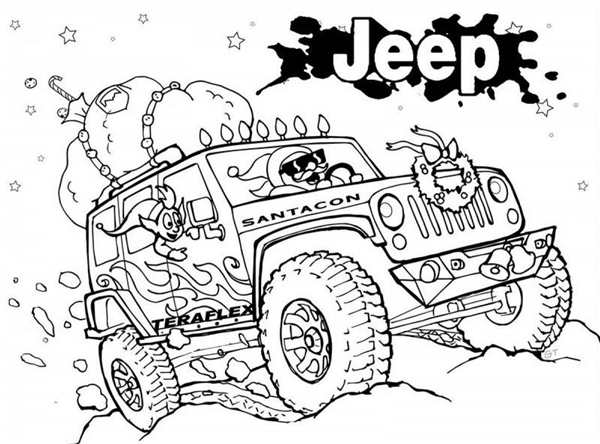 Раскраска Jeep