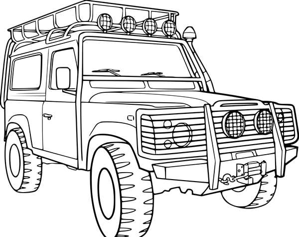Раскраска Мерседес Гелендваген g63 AMG
