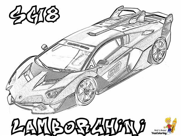Lamborghini Veneno раскраска