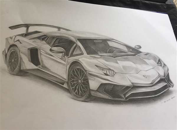 Раскраска Крутого Ламбо ГинкиHuracan