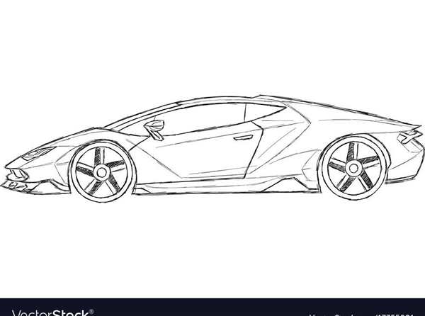 Раскраска Крутого Ламбо ГинкиHuracan
