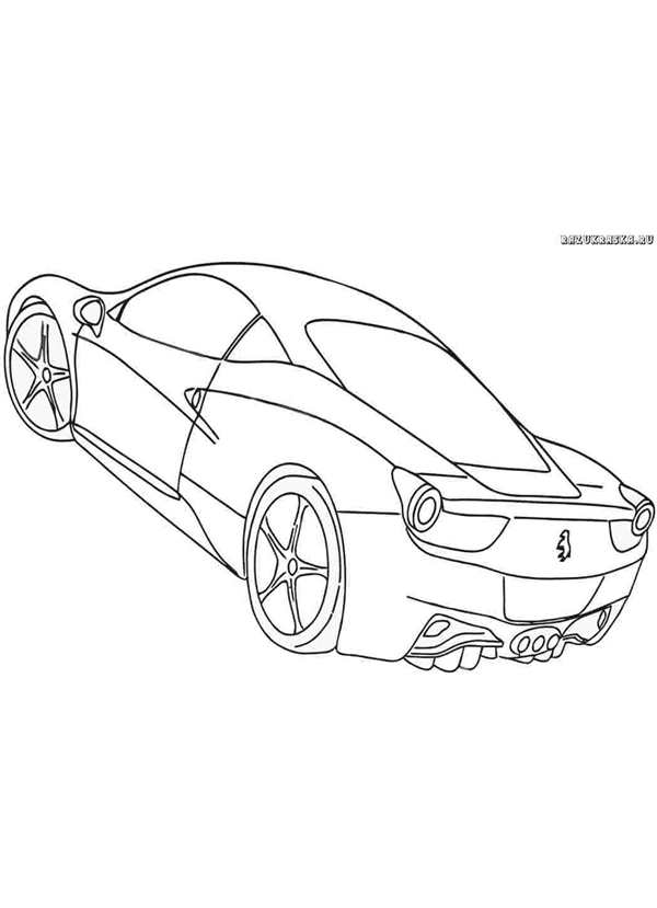 Раскраски Порше 911 турбо