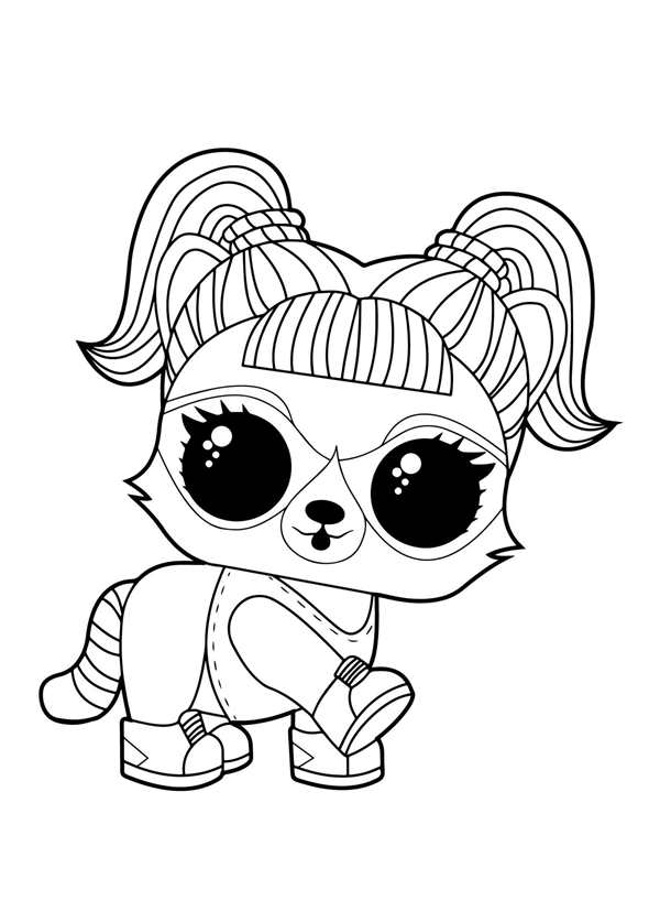 Lol кукла раскраска Unicorn