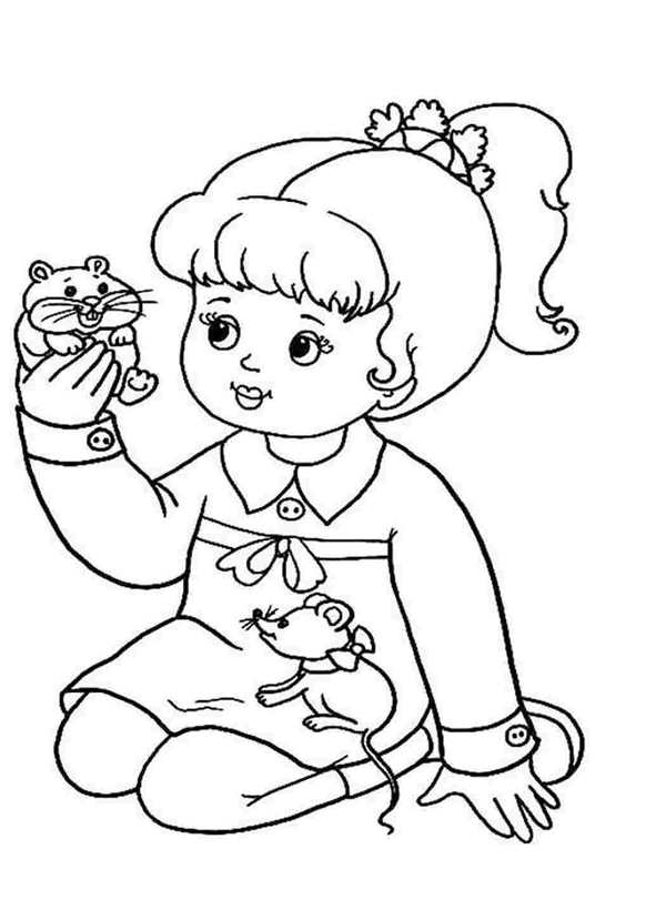 Хомячки картинки раскраски