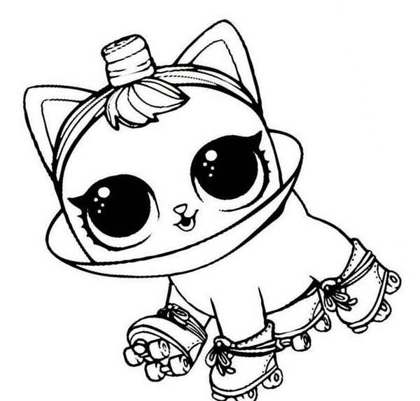 Раскраска кошечка
