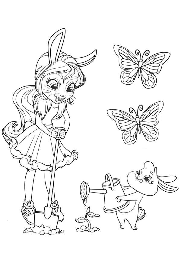 Enchantimals куклы раскраска