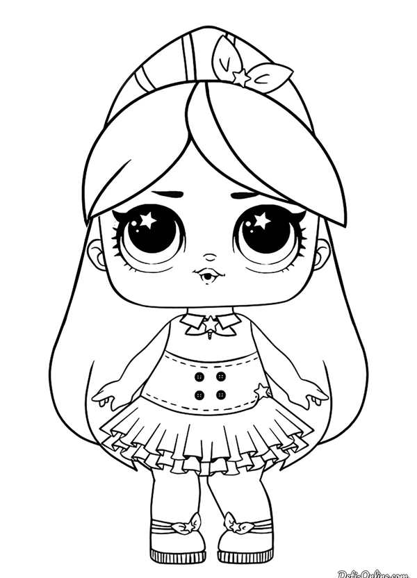 Кукла ЛОЛ raskraska