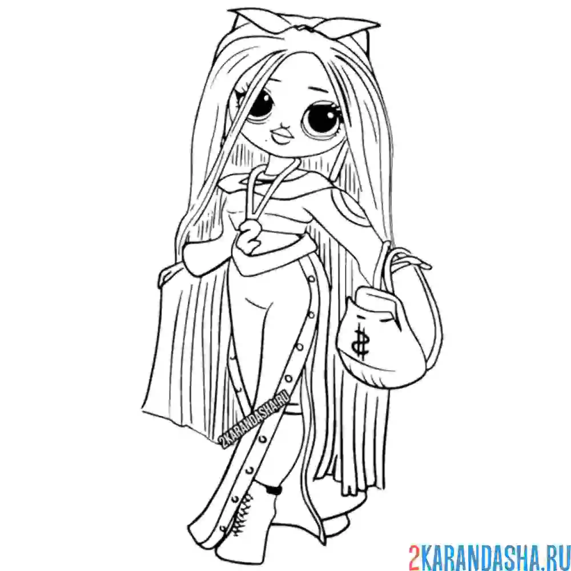 Раскраска Куклы LOLCreative Coloring Fun