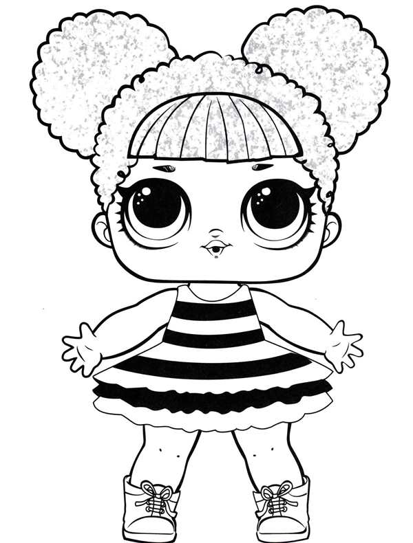 Кукла ЛОЛ raskraska