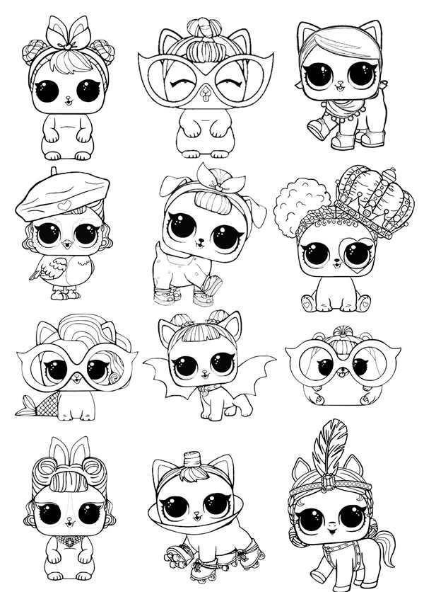 Раскраска Куклы LOLCreative Coloring Fun