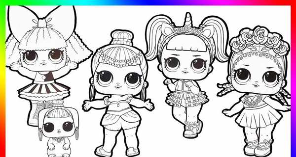 Раскраска Куклы LOLCreative Coloring Fun