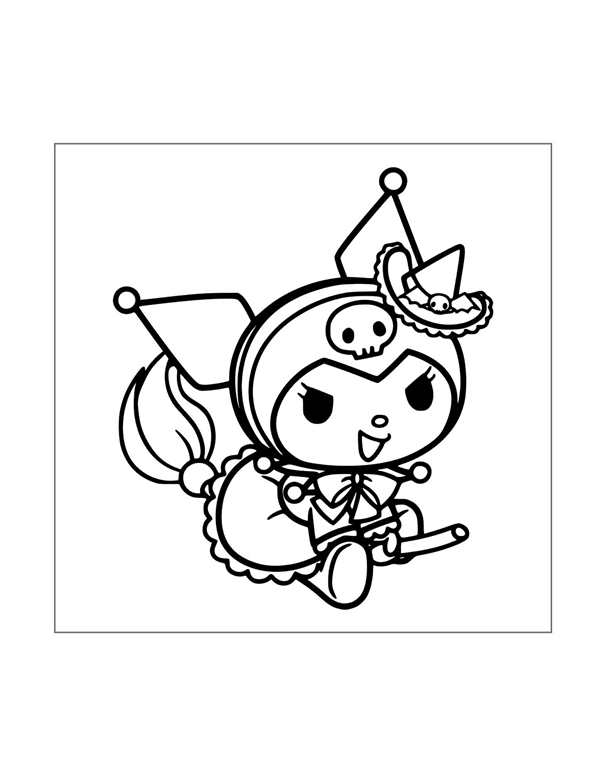 My Melody Kuromi раскраска