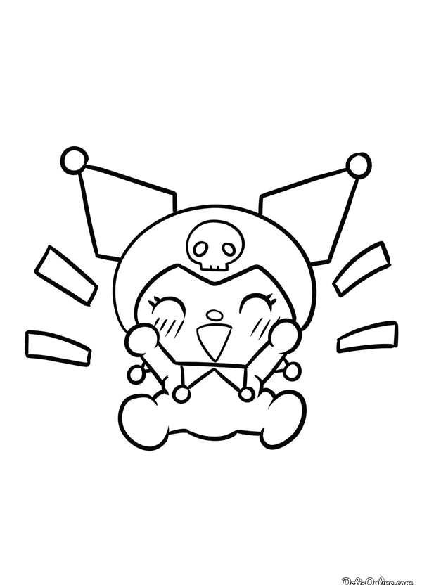 Kuromi раскраска