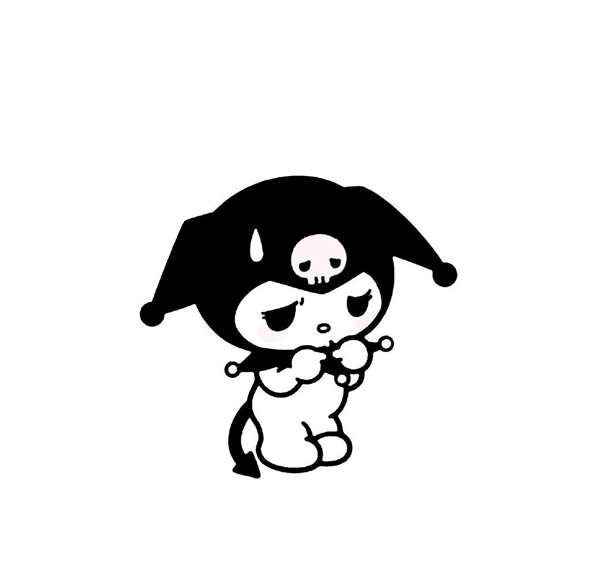 Hello Kitty раскраска Kuromi