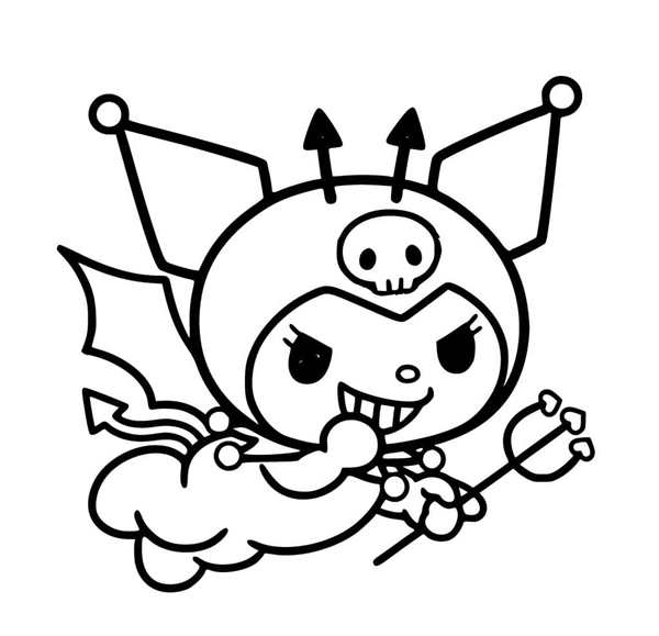 Kuromi раскраска