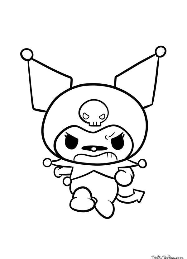 Kuromi раскраска