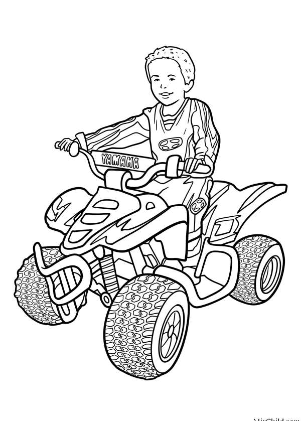Квадроцикл разукрашка CF Moto