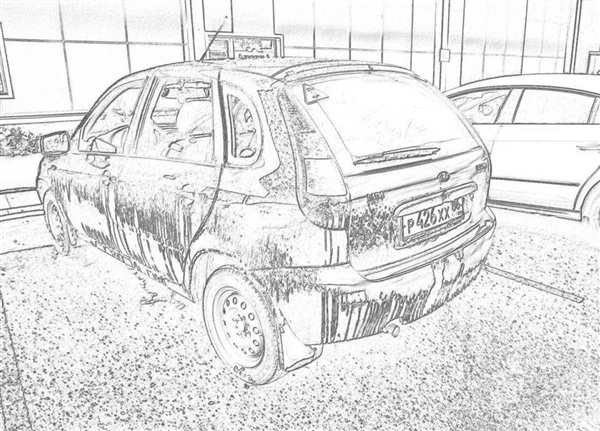 Lada 1117 чертеж