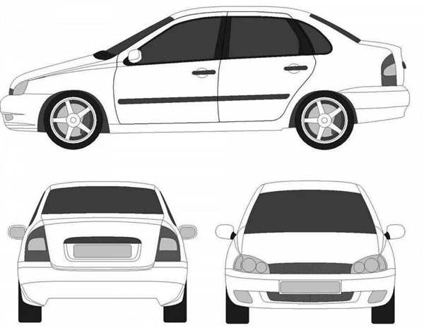 Lada 1117 чертеж