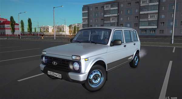 Niva 2121 спереди вектор