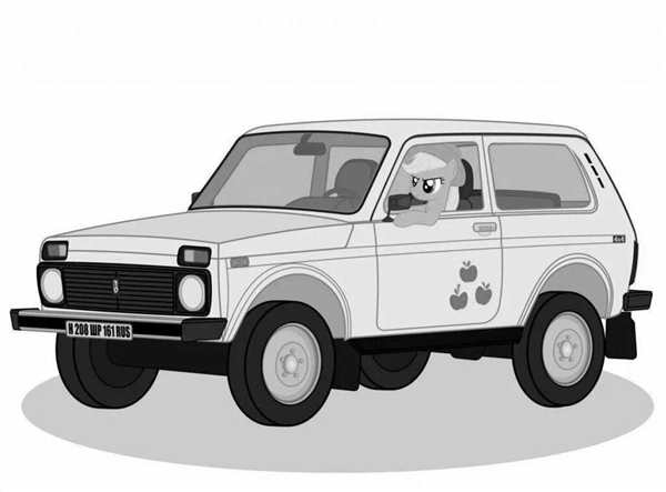Раскраска машины Нива 4х4