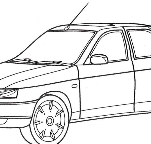 Lada Priora седан чертеж