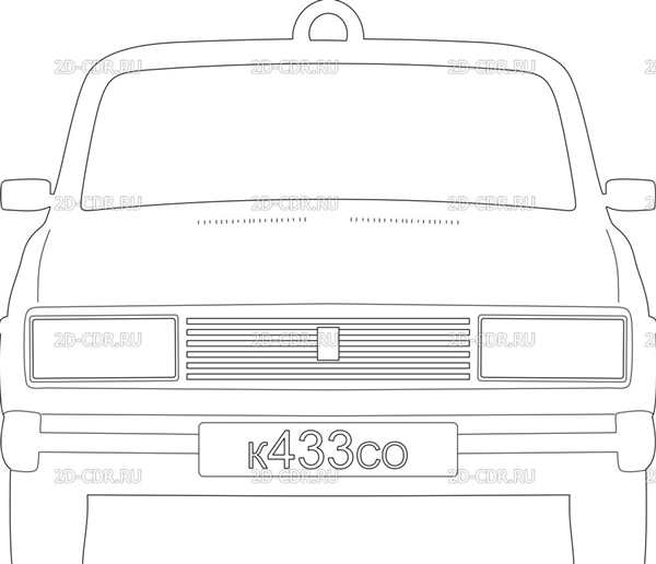 Лада ВАЗ 2104 раскраска
