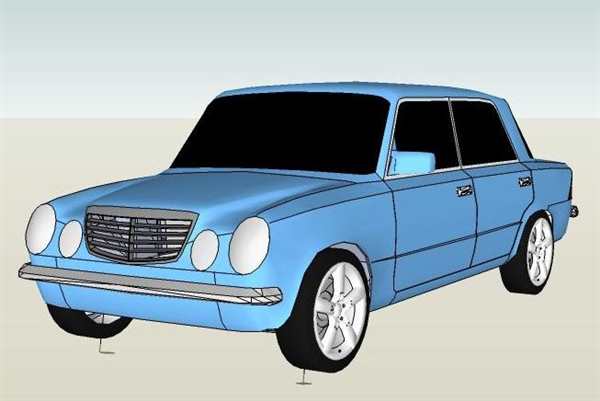 ВАЗ 2106 нарисовать спереди