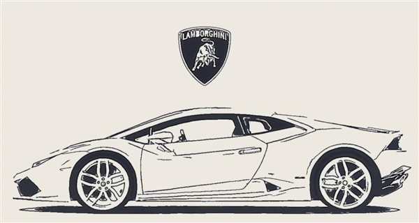 Lamborghini Huracan чертёж