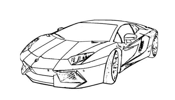 Раскраска Lamborghini Huracan