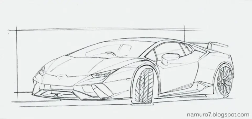 Раскраска Ламборджини Aventador