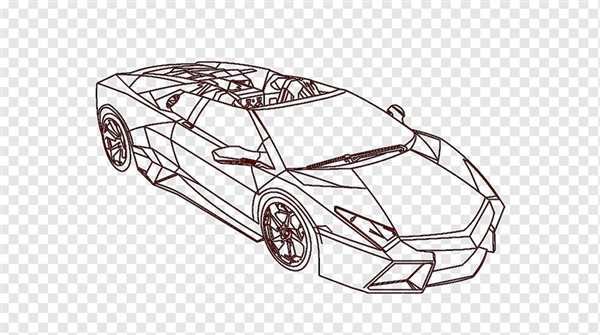 Раскраска Ламборджини Aventador