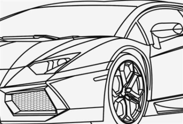 Раскраска Ламборджини Aventador