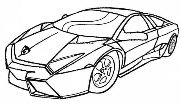 Раскраска Ламборджини Aventador