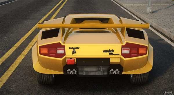 Lamborghini Countach чертеж