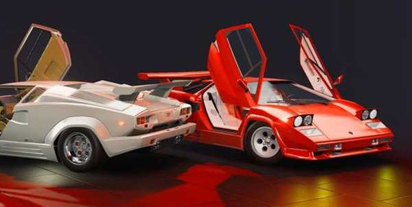 Раскраска Lamborghini Countach Ваши Руки в Мире Форм и Цветов