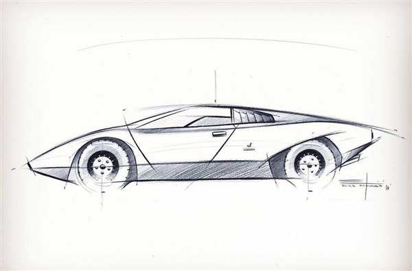 Раскраска Lamborghini Countach Ваши Руки в Мире Форм и Цветов