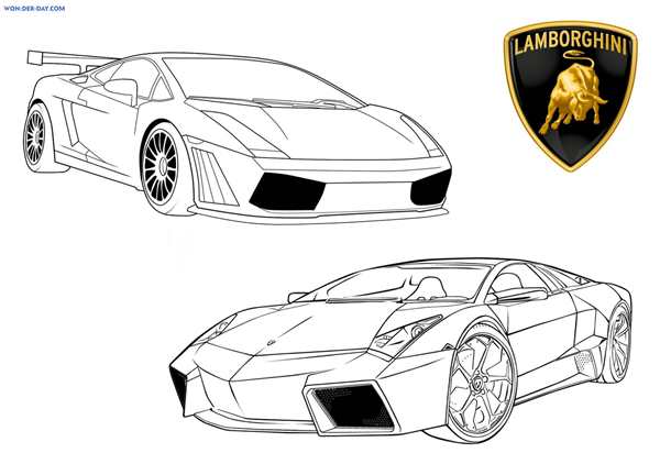 Раскраска Lamborghini Huracan Веселье на шоссе