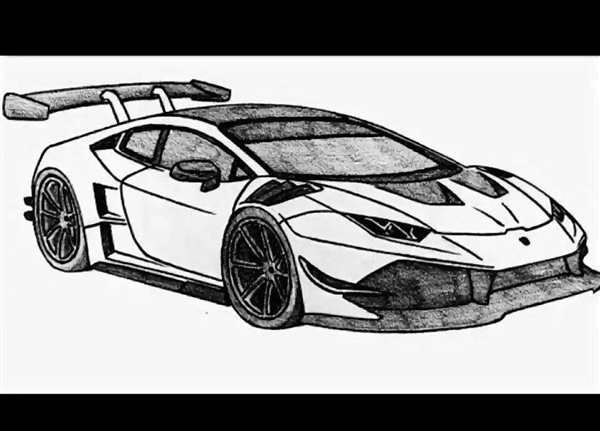 Раскраска Lamborghini Huracan Веселье на шоссе