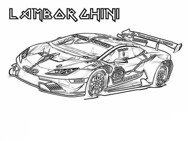 Раскраска Lamborghini Centenario