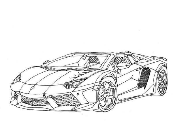 Lamborghini Veneno раскраска
