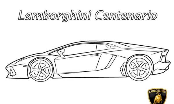 Раскраска Lamborghini Aventador SVJ