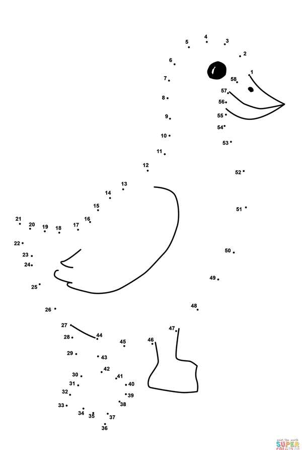 Лебедь рисунок