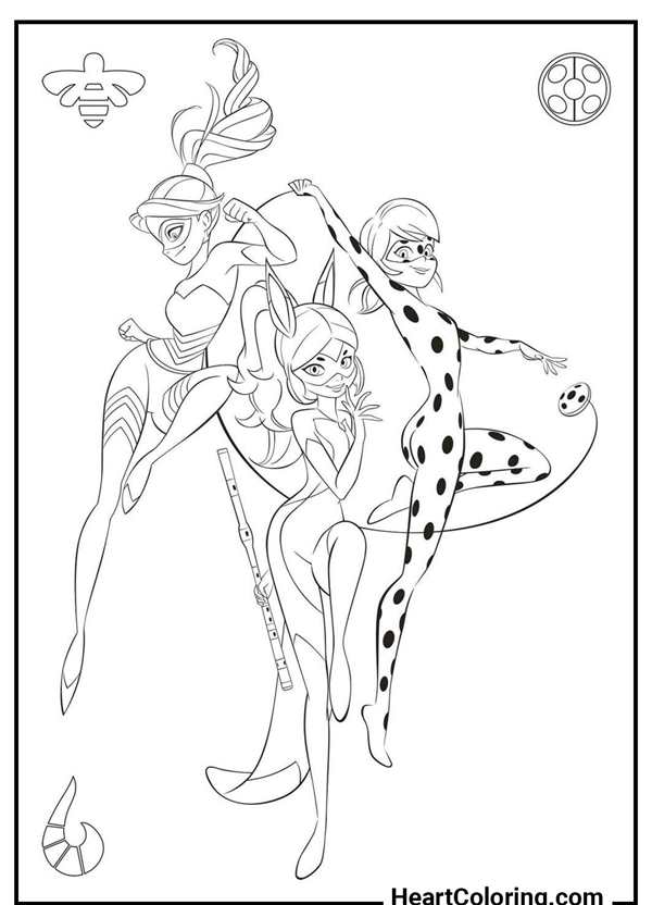 Miraculous Ladybug раскраска
