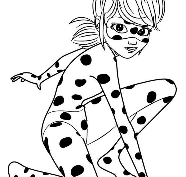 Раскраска Ladybug и супер кот