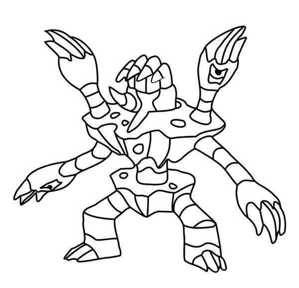 Покемон Arceus раскраска