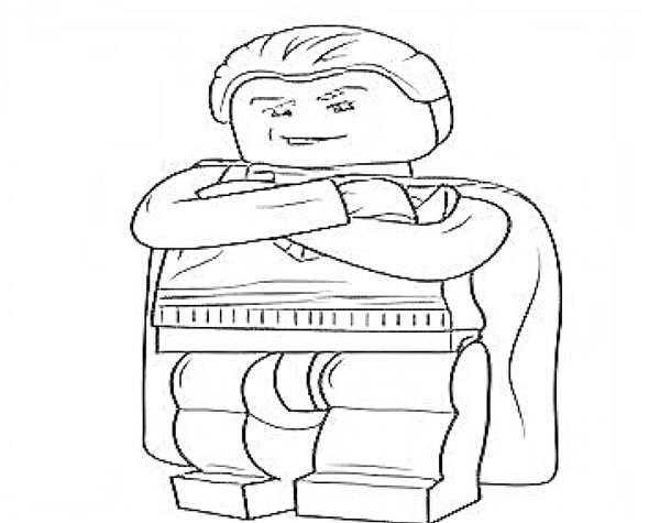 Раскраска Лего Дамблдор Волшебные Фантазии на Papercraft