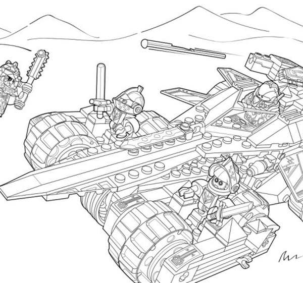 Раскраска LEGO Ninjago дракон